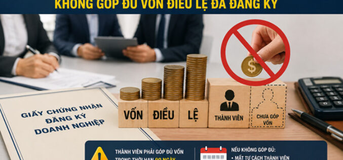 Thành viên không góp đủ số vốn đã đăng ký
