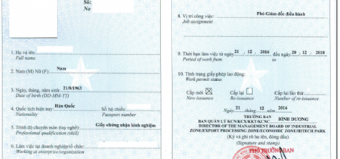 Hồ sơ, thủ tục xin cấp giấy phép lao động cho người nước ngoài làm việc tại Việt Nam