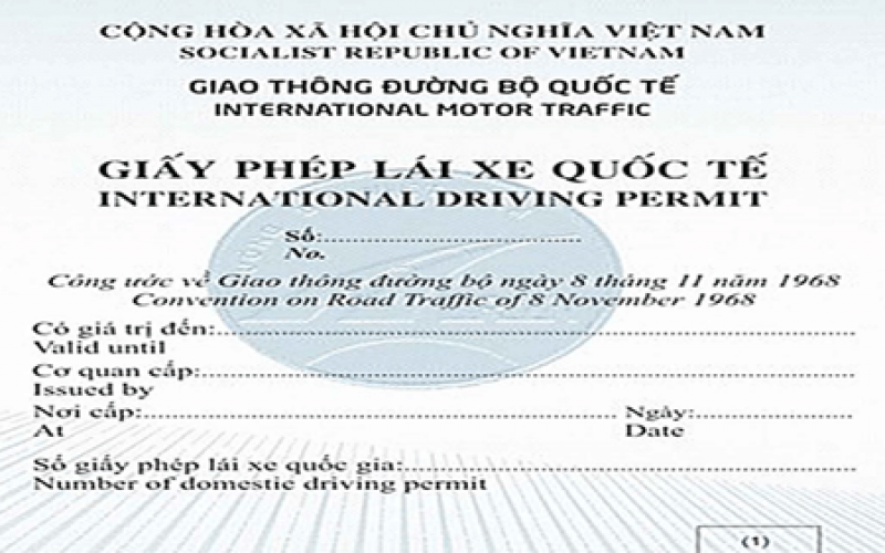 Hồ sơ cấp giấy phép lái xe quốc tế online