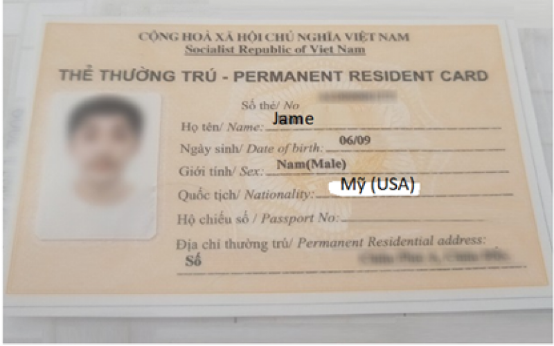 Cases are considered for getting permanent residence card in Vietnam