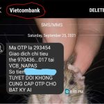Nhận dạng tin nhắn mạo danh các ngân hàng lừa đảo