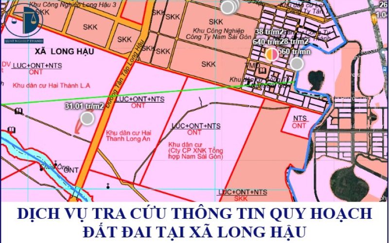 Dịch vụ tra cứu thông tin quy hoạch đất đai tại xã Long Hậu