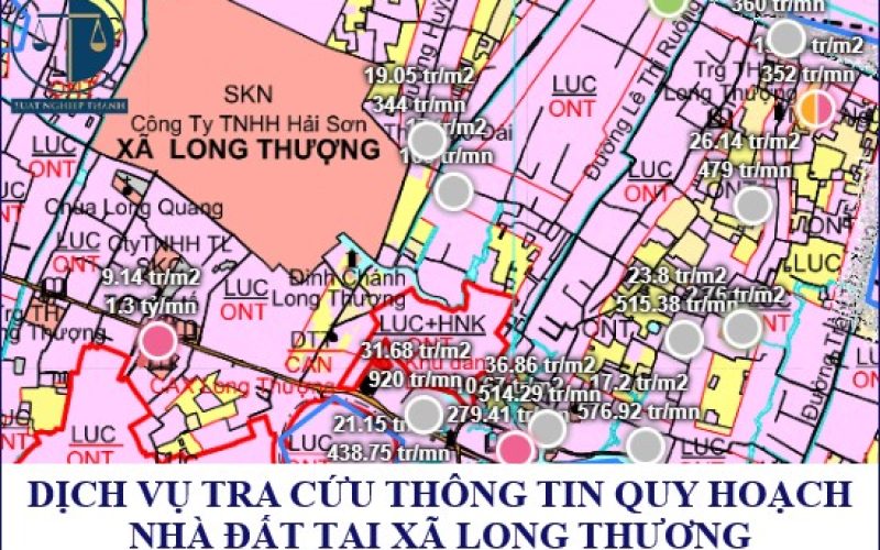 Dịch vụ tra cứu thông tin quy hoạch nhà đất tại xã Long Thượng, Huyện Cần Giuộc