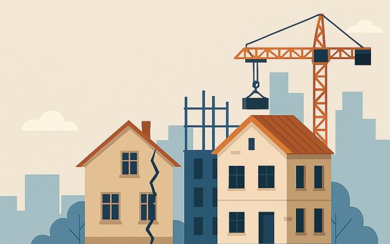 Xây dựng ảnh hưởng nhà hàng xóm: Hiểu đúng trách nhiệm, hành động đúng pháp luật