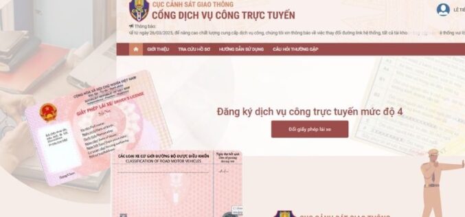 Gia hạn bằng lái xe trực tuyến