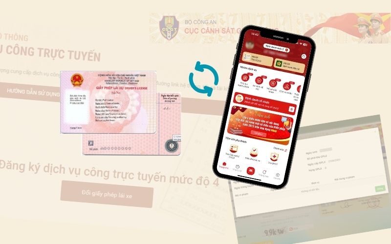 Hướng dẫn kiểm tra, cập nhật bằng lái xe mới gia hạn lên VNeID