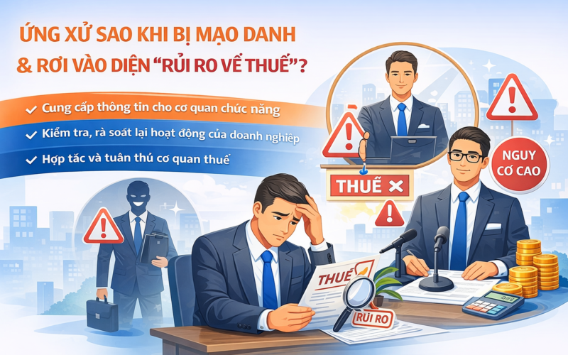 Ứng xử sao khi bị mạo danh và rơi vào diện “rủi ro về thuế”?