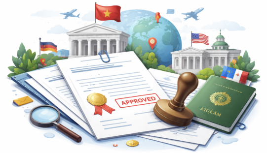 Chứng nhận/hợp pháp hóa lãnh sự theo quy định pháp luật Việt Nam