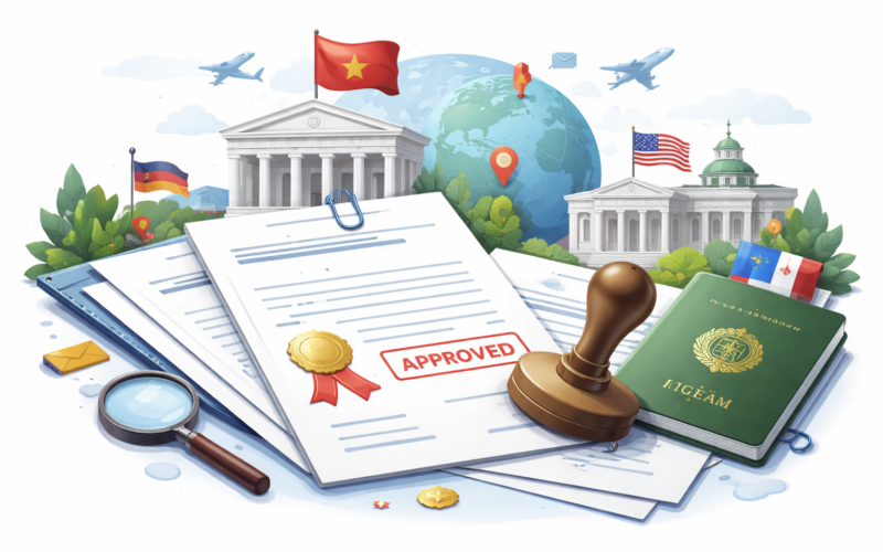 Chứng nhận/hợp pháp hóa lãnh sự theo quy định pháp luật Việt Nam