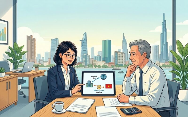 Thuế nhà thầu đối với dịch vụ truy cập dữ liệu