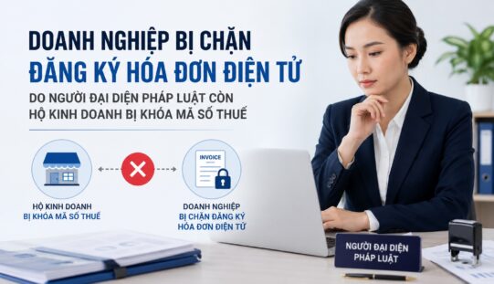 Hộ kinh doanh bị khóa mã số thuế làm ảnh hưởng đến công ty
