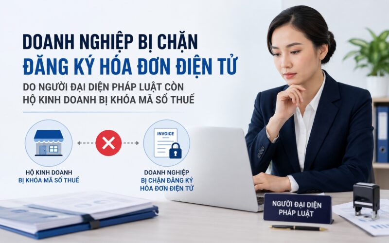 Hộ kinh doanh bị khóa mã số thuế làm ảnh hưởng đến công ty
