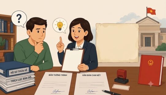 Sử dụng văn bản tường trình cam kết trong giải quyết hồ sơ nhà đất