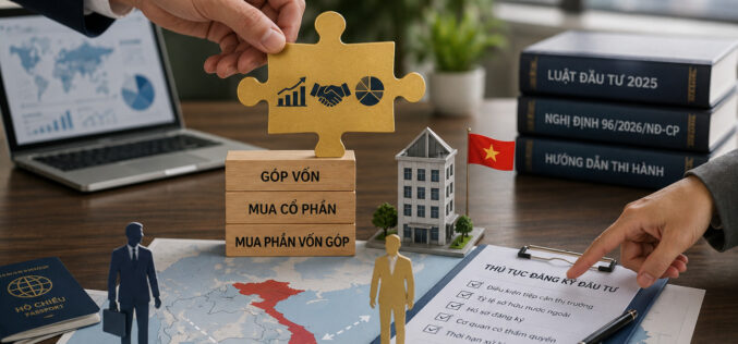 Thủ tục để nhà đầu tư nước ngoài góp vốn, mua cổ phần, mua phần vốn góp vào tổ chức kinh tế