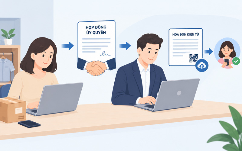 Ủy nhiệm cho Sàn TMĐT lập hóa đơn