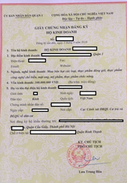 Giây chứng nhận HKDCT